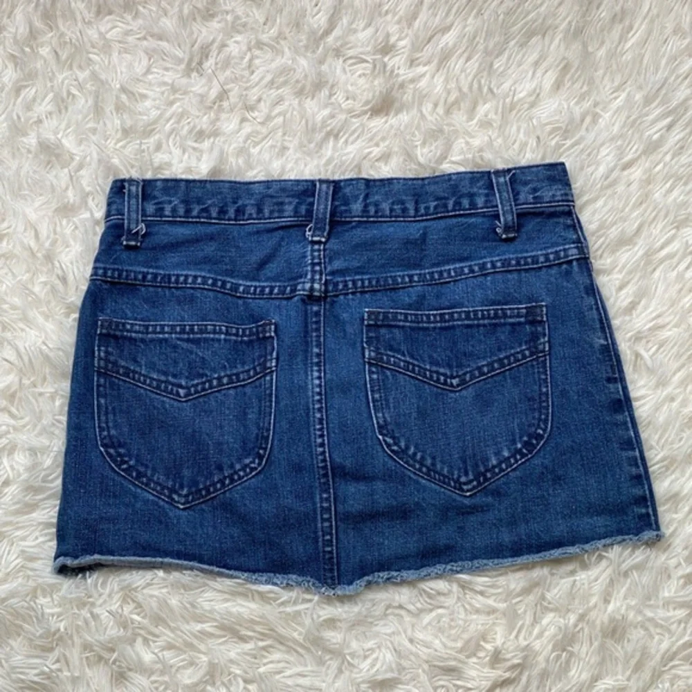 Free People Denim Jean Blue Mini Skirt Size 0 - Picture 6 of 9